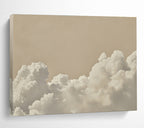 Beige Sky & Fluffy Clouds  Serene Minimalism ABS046