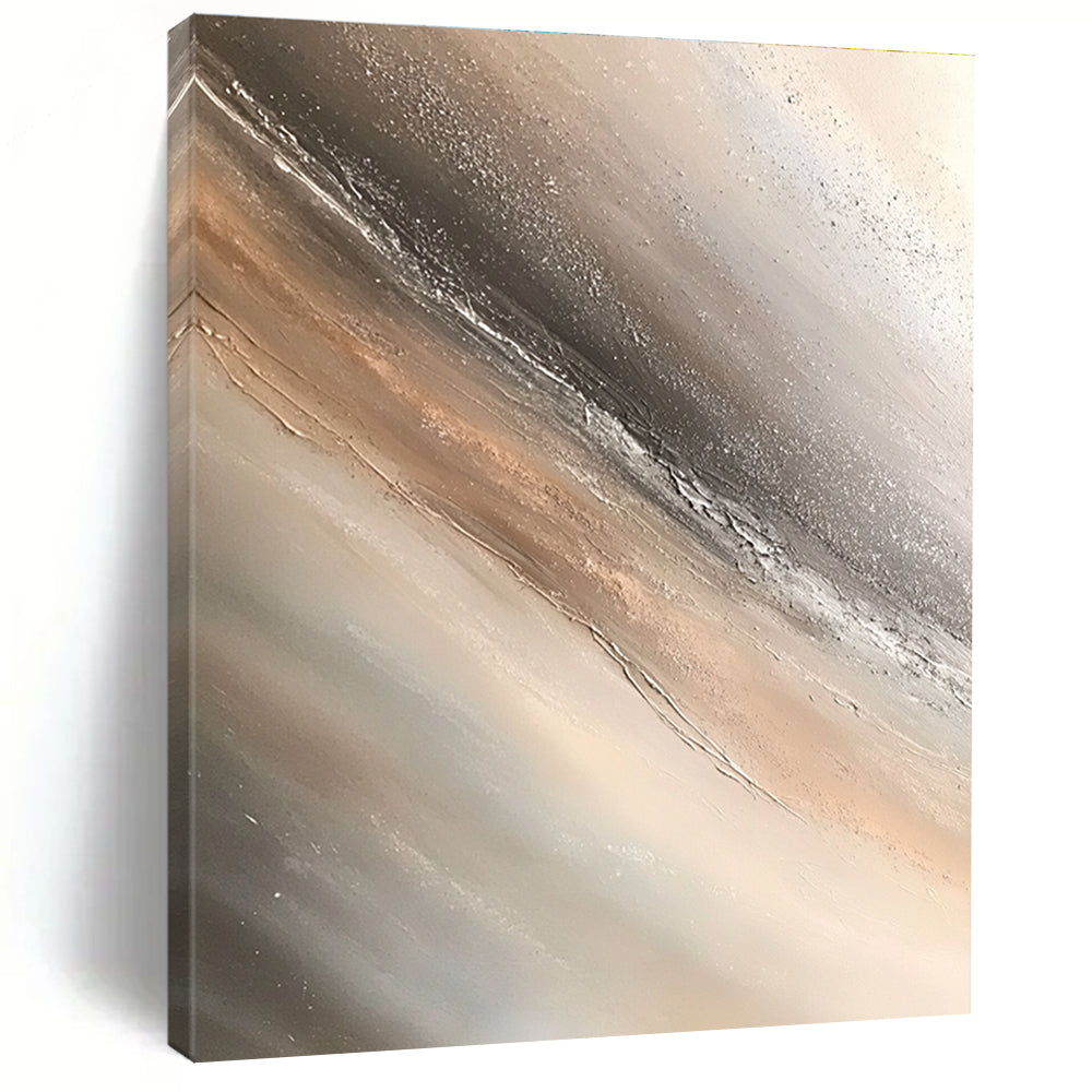 Metallic Tones Abstract Painting with Subtle Shimmer WINK794