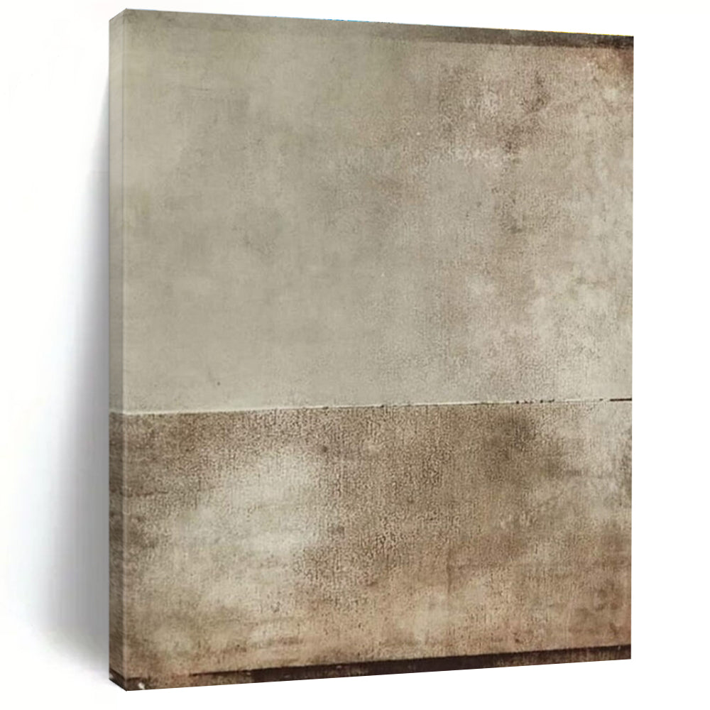 Beige and Brown Textured Abstract Painting for Timeless Living Rooms HENG513