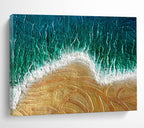 Textured Beach Abstract Painting for Seaside Resort Spas YHT356
