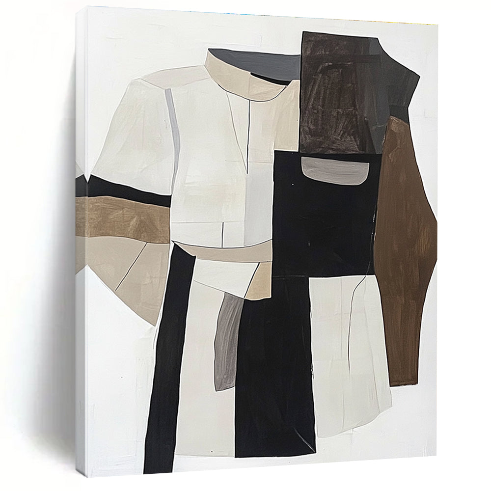 Abstract Clothing Collage Geometric Fashion Abstract Painting GAB0260