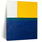Bold Color Block Composition Abstract Painting with Vibrant Energy WINK164