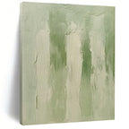 Soft Green Textured Abstract Painting with Calming Layers WINK605