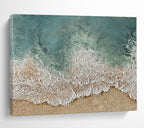 Aerial Beach Wave Abstract Painting for Luxury Resort Spas YHT254