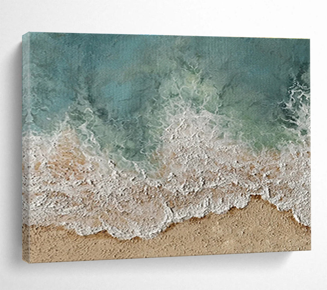 Aerial Beach Wave Abstract Painting for Luxury Resort Spas YHT254