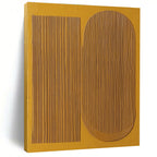 Yellow Geometric Textured Abstract Painting with Sunny Discipline WINK309