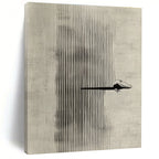 Alligator in Stripes Whimsical Minimalist Abstract Painting GAB0341