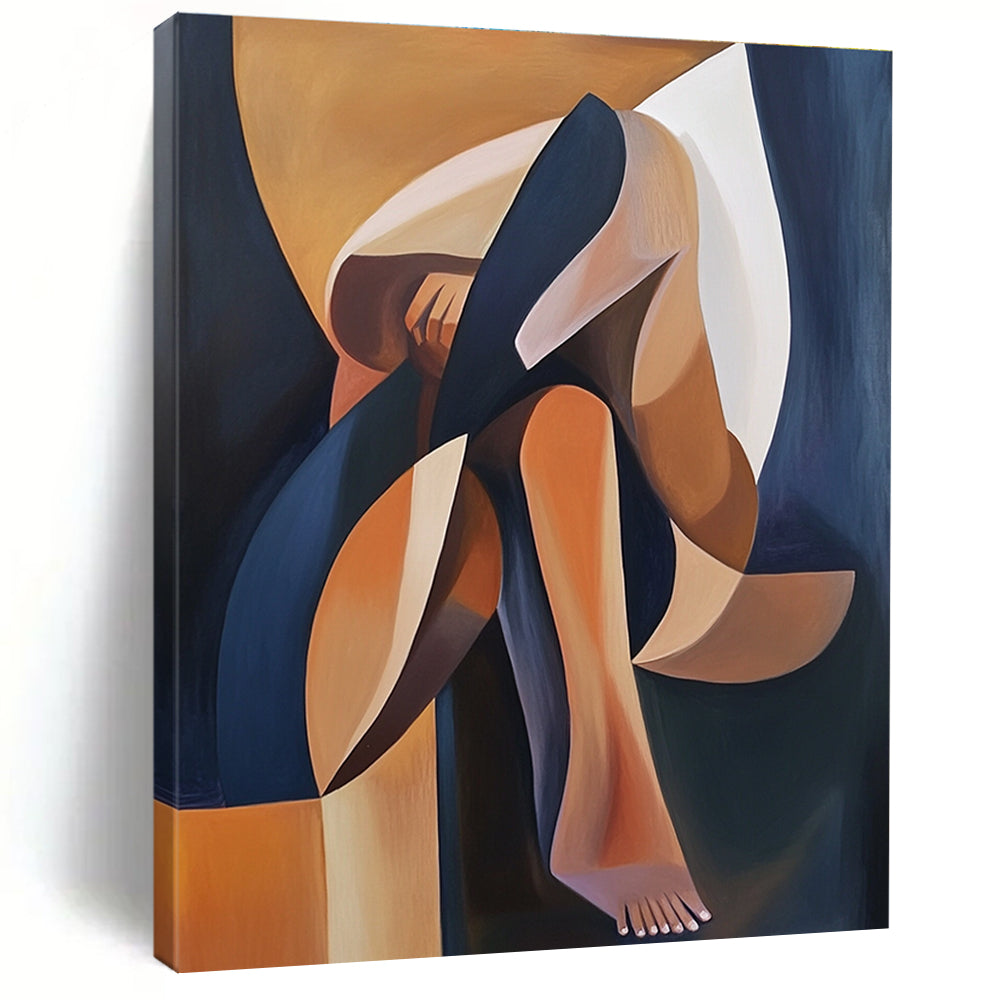 Abstract Figure Geometric Abstract Painting for Art - Centric Spaces GAB1418