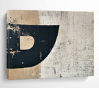 Distressed Black and Beige - Rustic Modernity ABS030