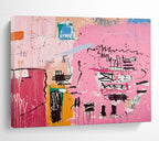 Pink Abstract Graffiti Painting for Urban Lofts YHT198