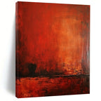 Red Abstract Painting with Intense Warmth WINK127