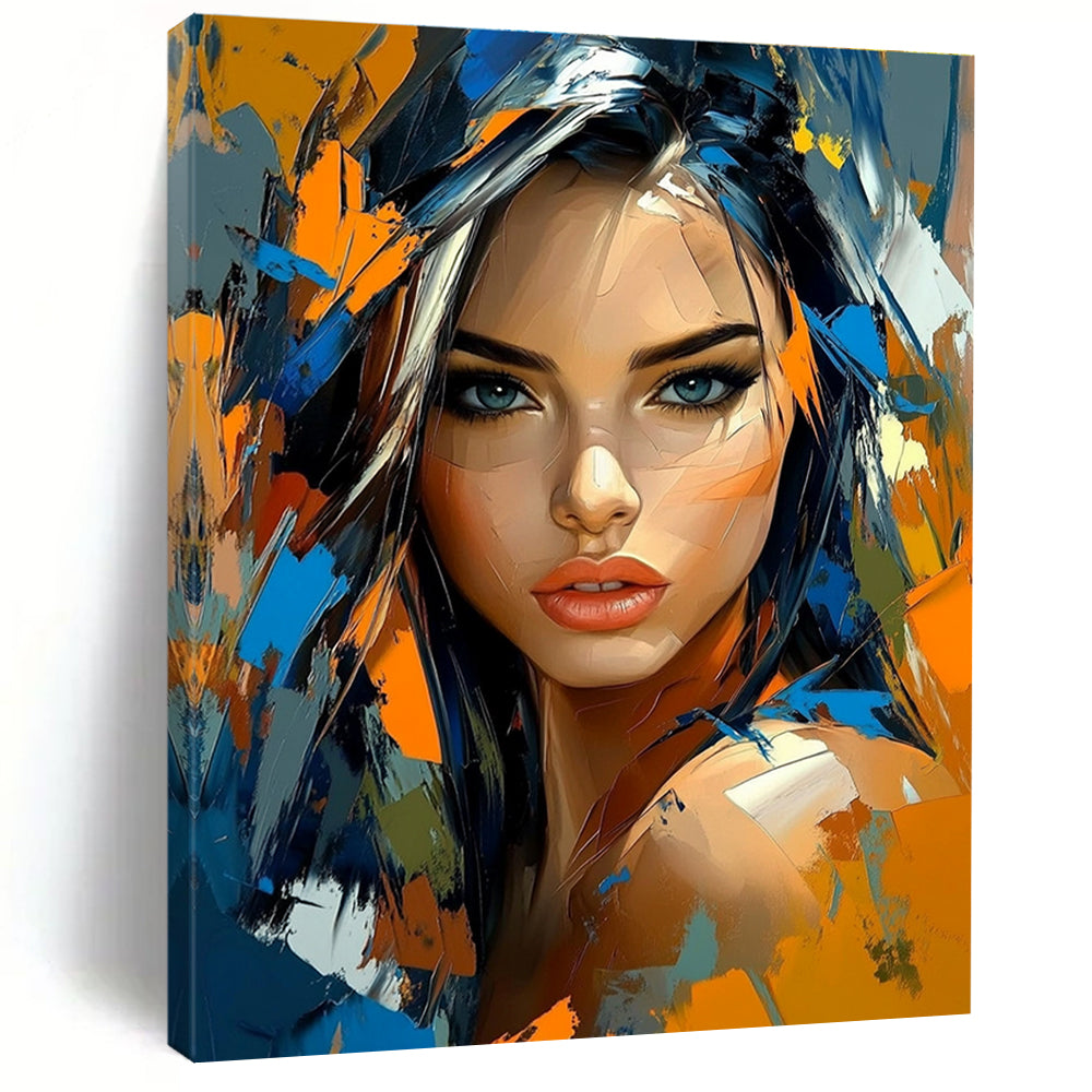 Colorful Portrait Abstract Painting for Modern Art Lounge Spaces GAB1309