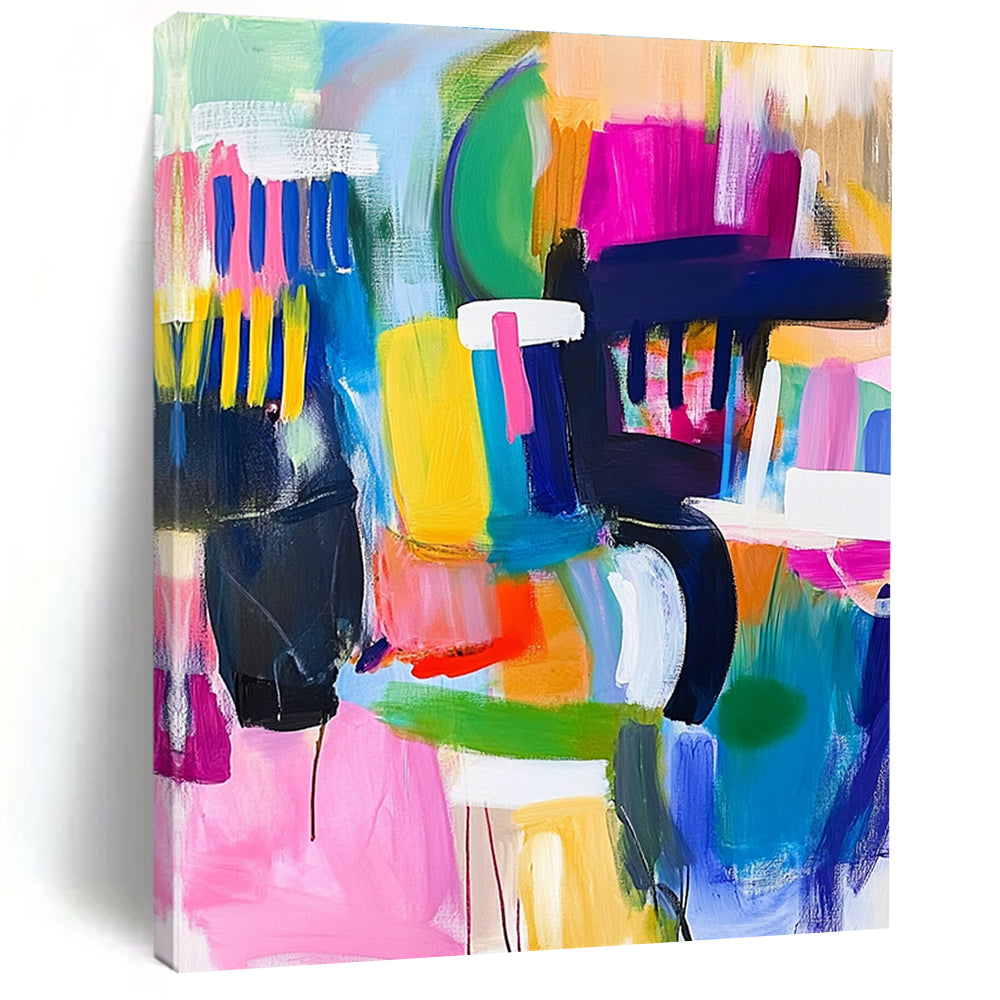More Colorful Abstract Painting with Enhanced Vibrancy WINK577