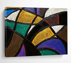 Colorful Geometric Intersections  A Play of Shapes ABS032
