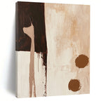 Earthy Toned Abstract Collage Painting for Rustic - Modern Cabins GAB1158