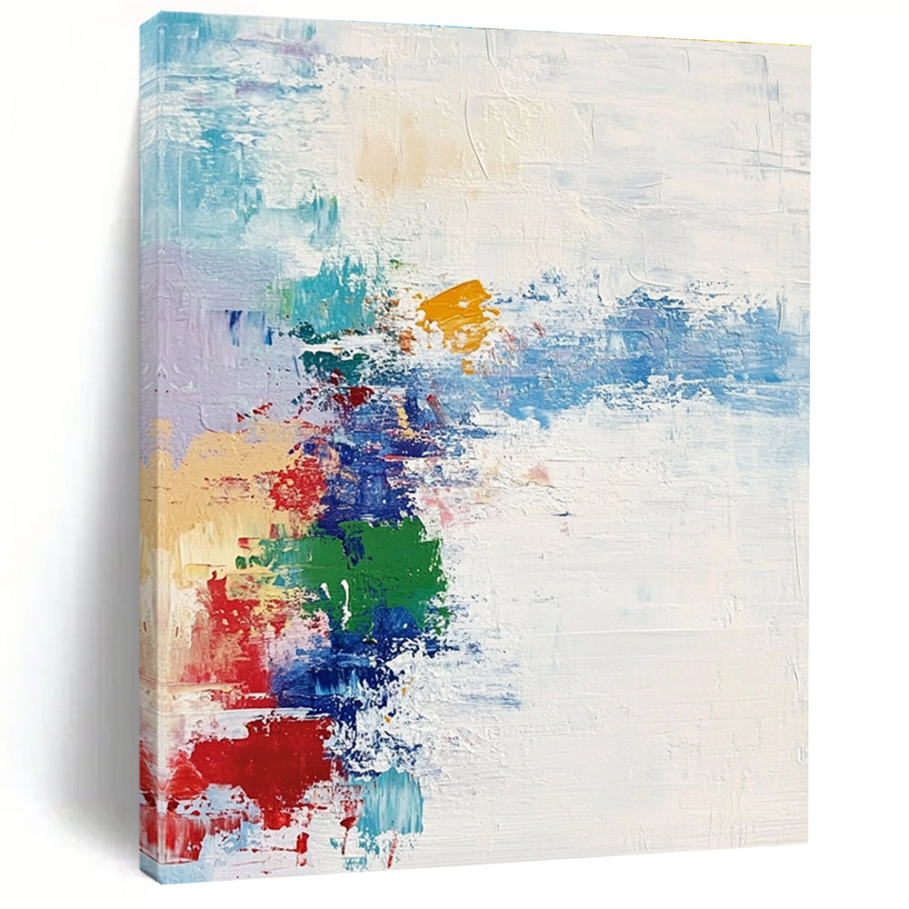 Colorful Splashed Abstract Painting with Lively Energy WINK701