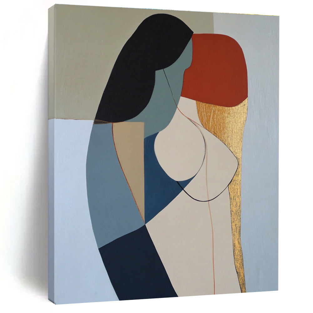 Abstract Female Form Painting of Modern Elegance GAB0200