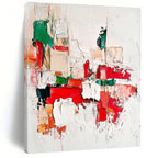 Colorful Palette Knife Abstract Painting for Vibrant Family Rooms GAB0787