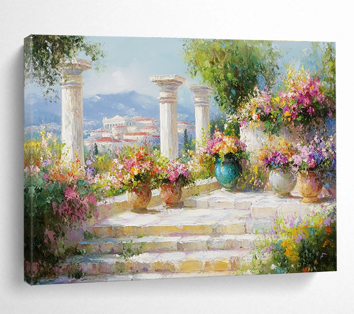 Classical Garden with Columns  Timeless Beauty ABS059