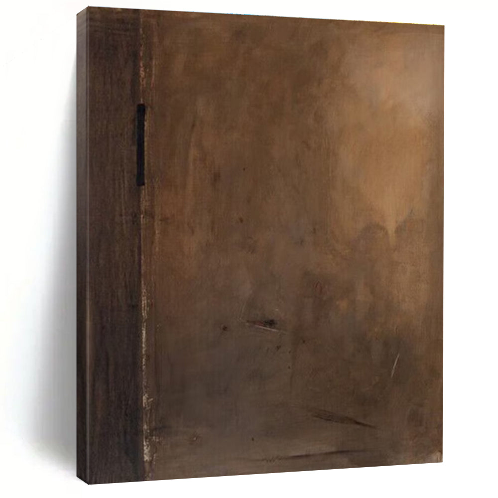 Dark Brown Abstract Composition Painting for Moody Home Theaters HENG514