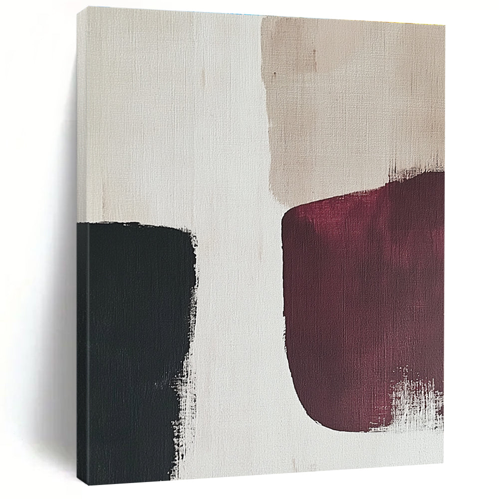 Deep Tones on Light Abstract Painting with Quiet Intensity WINK175