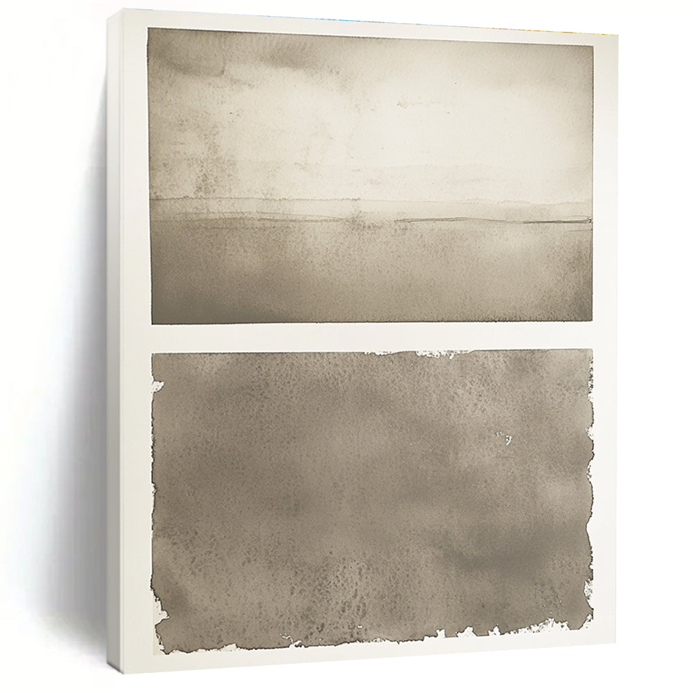 Monochrome Watercolor Subtle Abstract Painting for Serene Spaces GAB1502