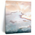 Dreamy Cloudscape Abstract Painting for Boho - Chic Living Rooms HENG165