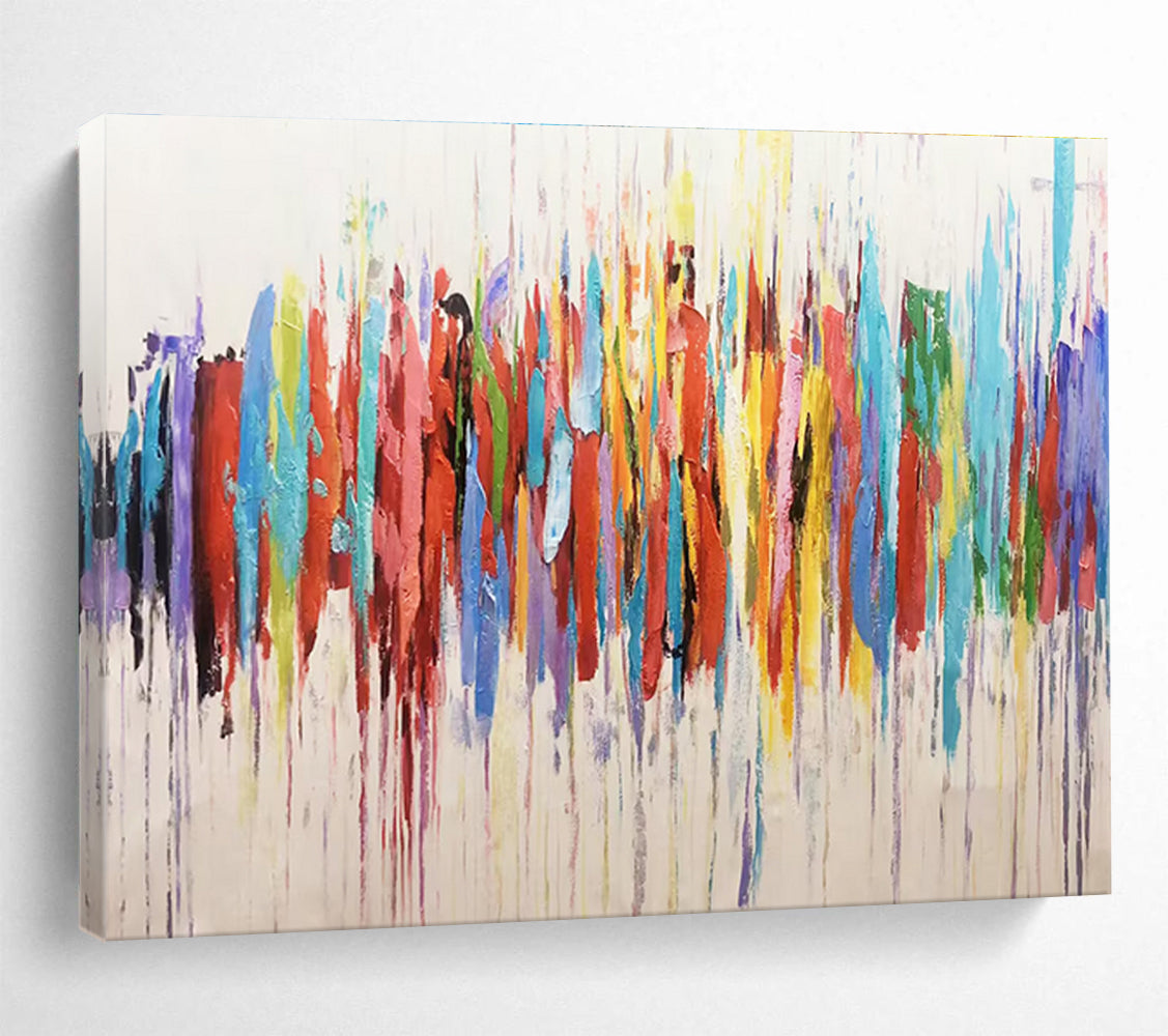 Color Drip Abstract Painting for Contemporary Art Lovers’ Galleries YHT223