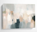 Pastel Blocks Abstract Cityscape Painting ABS219