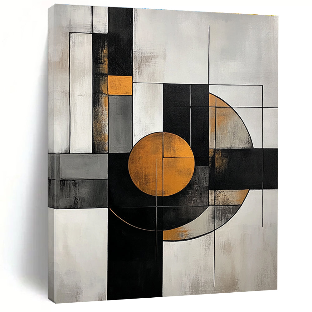 Geometric Abstract Composition - Modern Minimalist Abstract Painting GAB0640