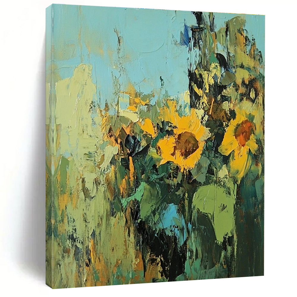 Sunflower Abstract Painting for Cheerful Kitchens GAB0796