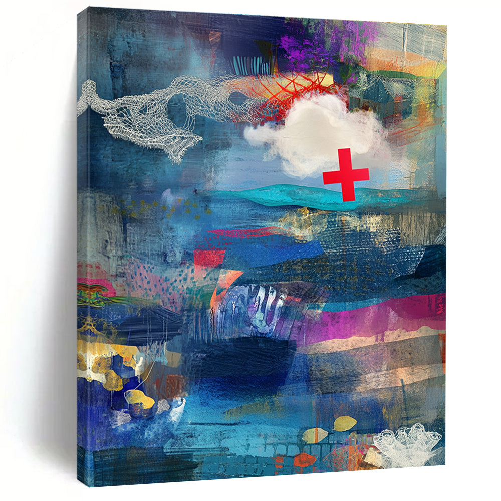 Another Collage - Style Abstract Painting for Creative Studios GAB1055