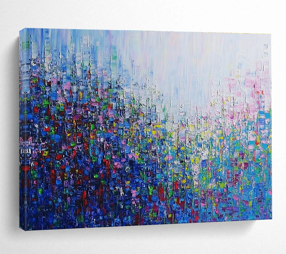 Colorful Pixel - like Abstract  Vibrant Modernity ABS065
