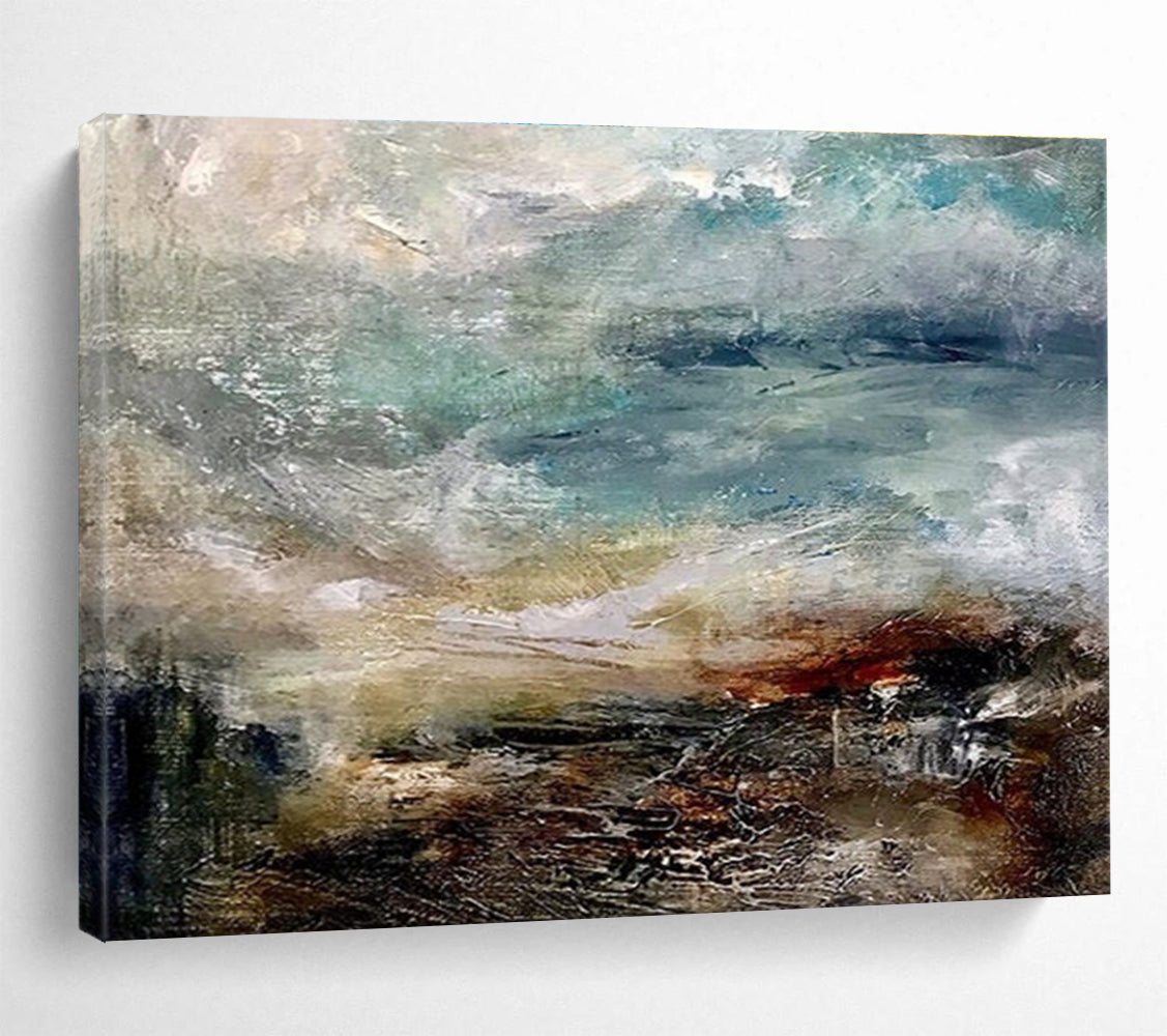 Textured Sea Abstract Painting for Art - Lovers’ Spaces YHT015