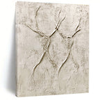 Textured Antler Forms Abstract Painting of Natural Textures GAB0112