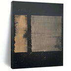 Dual - Tone Grid Abstract Painting for Industrial - Chic Spaces HENG307