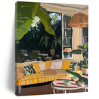 Indoor Outdoor Living Abstract Painting for Stylish Patio Spaces HENG435