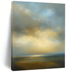 Sea and Sky Abstract Painting for Minimalist Coastal Offices GAB1303