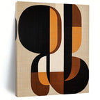 Interconnected Shapes Abstract Painting for Collaborative Workspaces GAB1358