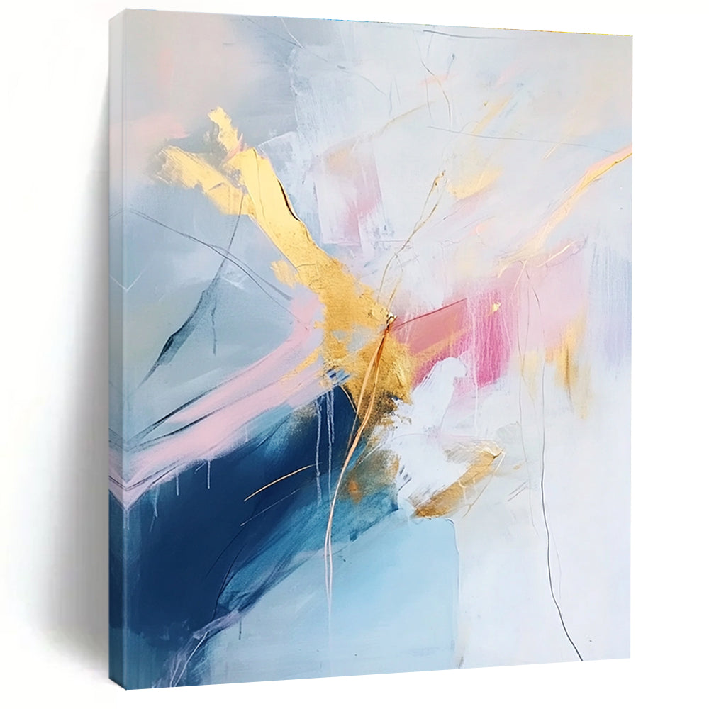 Pastel - Gold Abstract Painting with Delicate Luxury WINK437