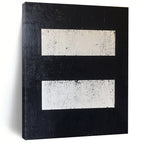 Minimalist - Striped Abstract Painting with Monochromatic Palette WINK876