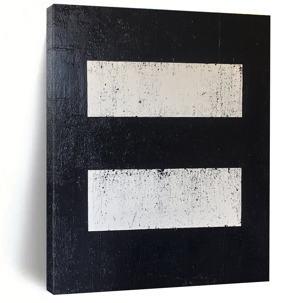 Minimalist - Striped Abstract Painting with Monochromatic Palette WINK876