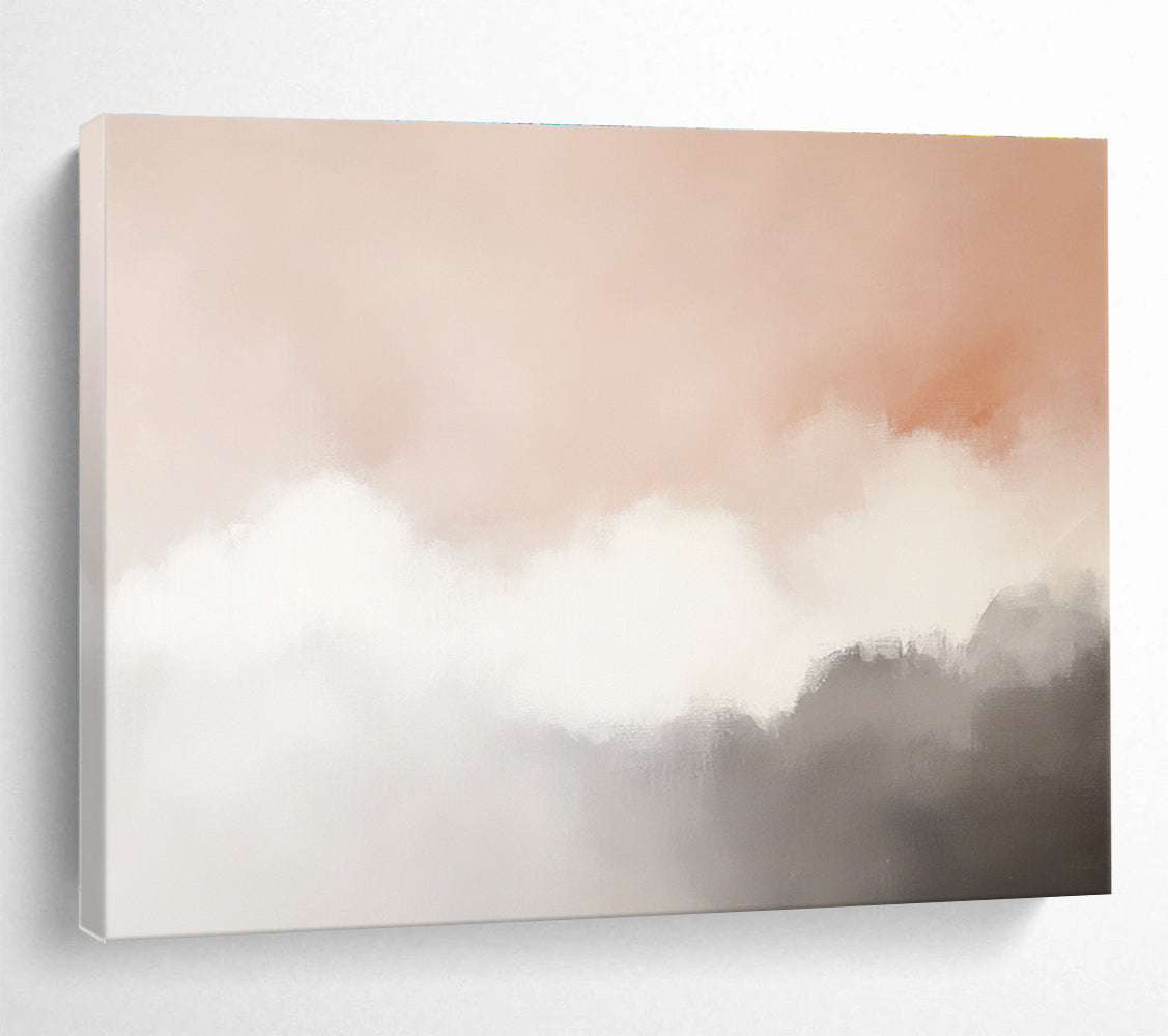 Soft Cloud Abstract Painting with Serene, Airy Compositions ABS518