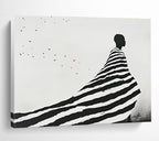 Silhouette with Striped Cloak - Mystery and Movement ABS019