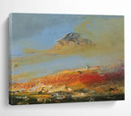 Mountain and Sky Abstract Landscape Painting for Nature - Inspired Spaces YHT038