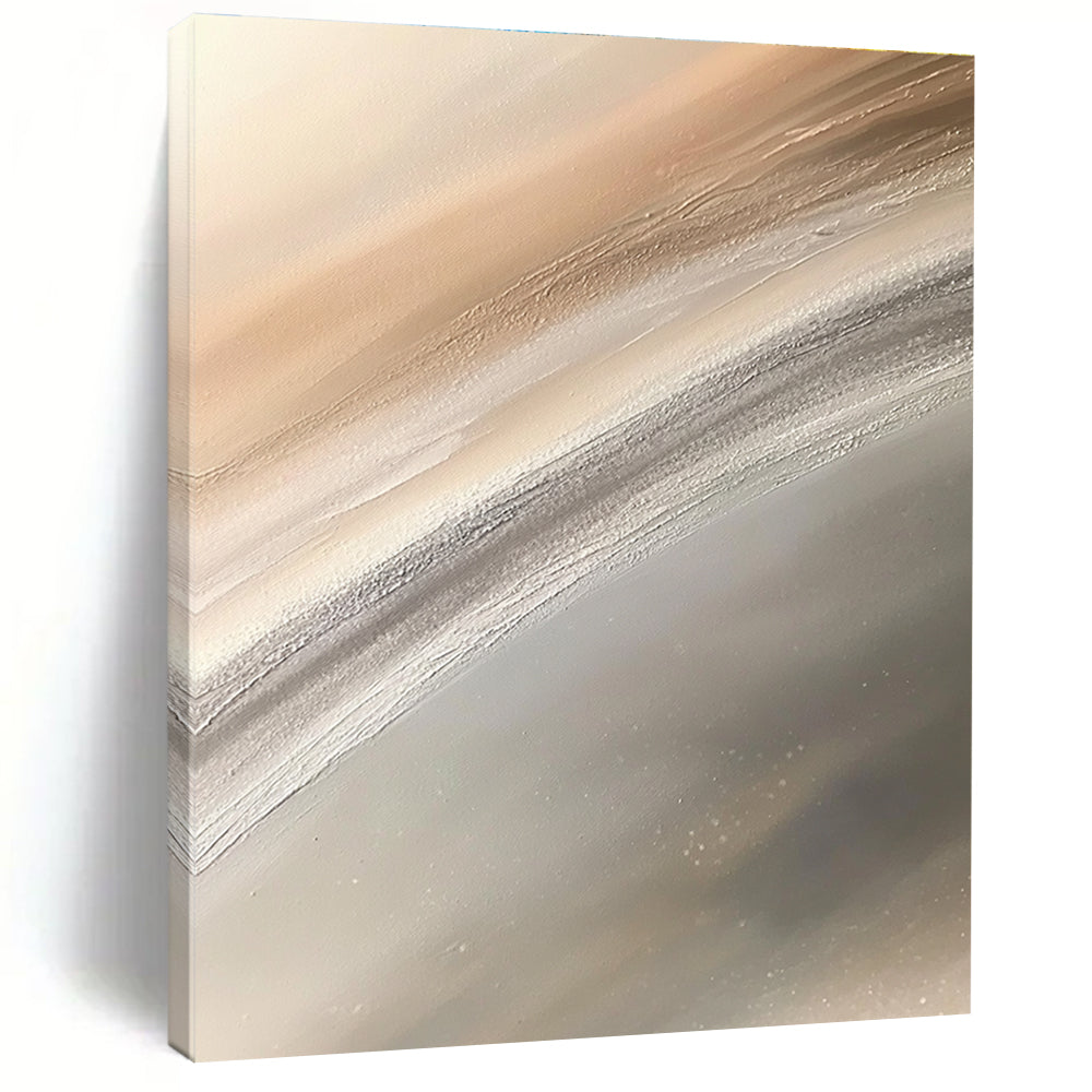 Soft Abstract Gradient Painting for Minimalist Bedrooms GAB1169