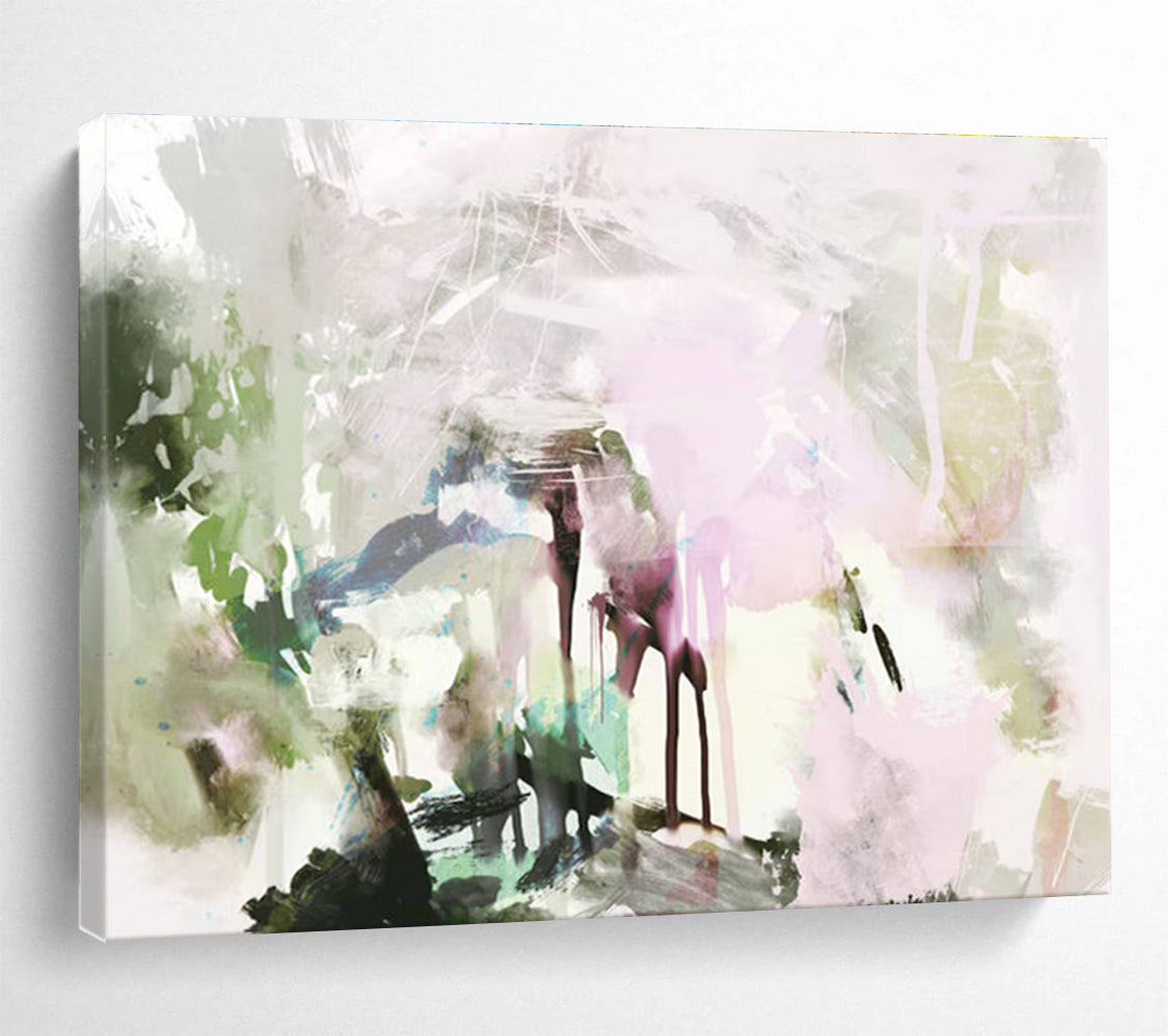 Repeated Soft Color Abstract Painting for Soothing Spas YHT119