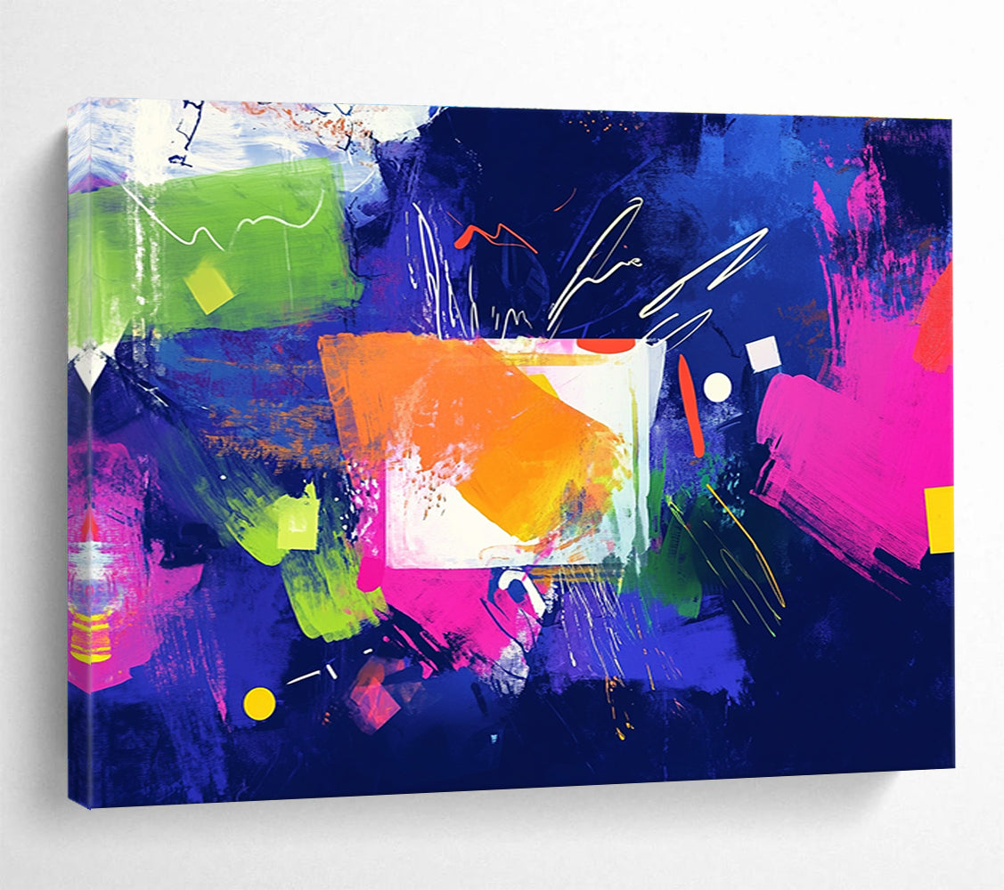 Vibrant Color Block Abstract  Bold and Energetic ABS052