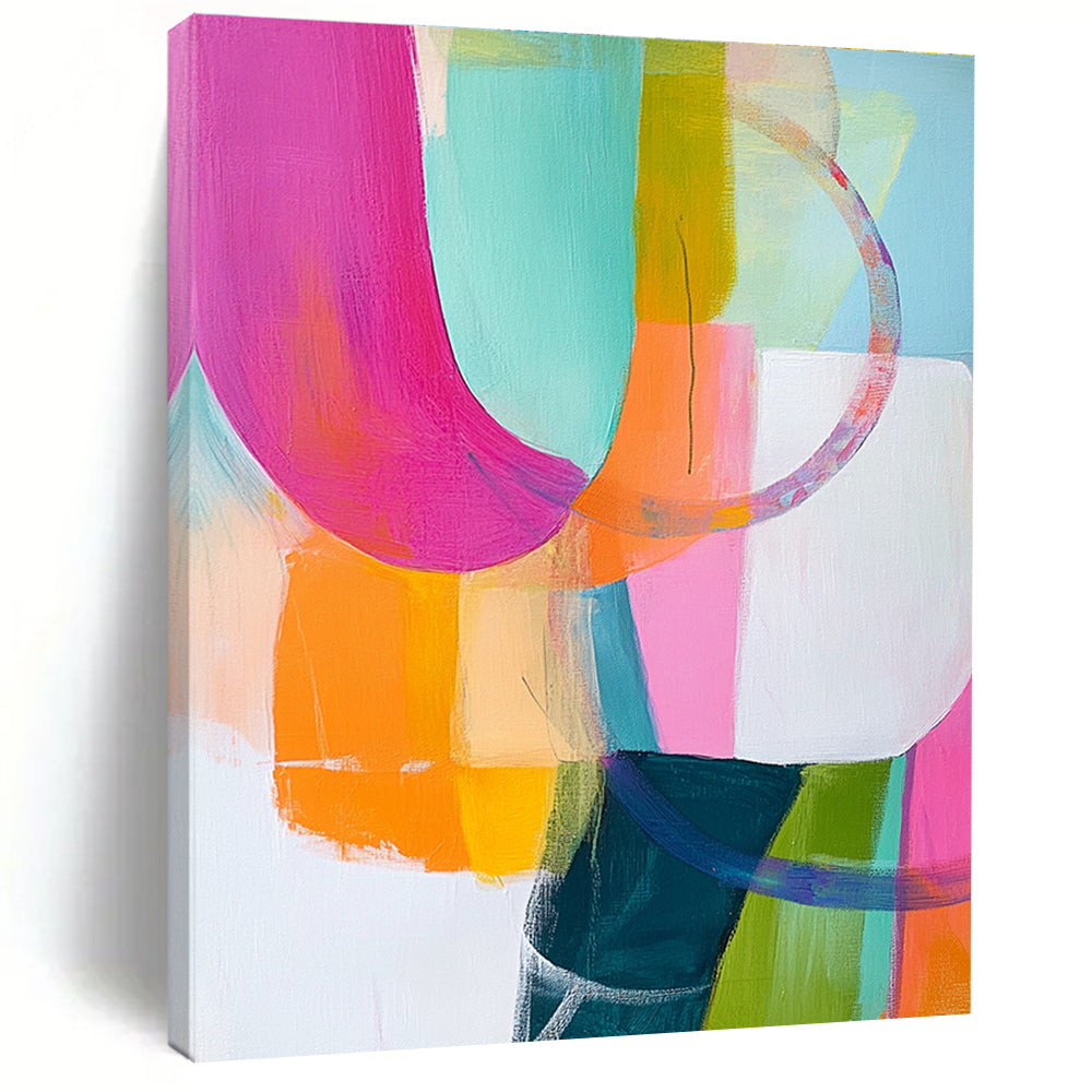 Colorful Abstract Forms Painting with Playful Creativity WINK144
