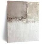 Minimalist Gray Abstract Painting with Subtle Textures WINK574